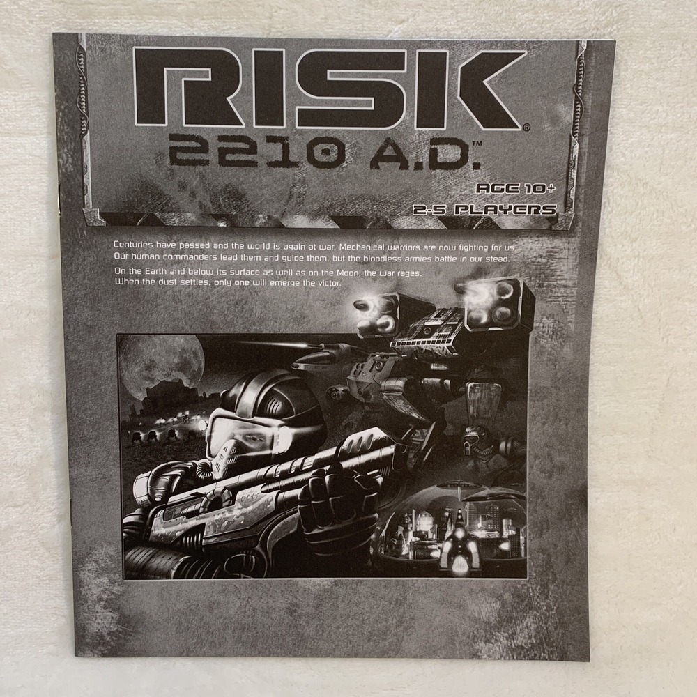 AVALON HILL RISK 2210 AD GAME INSTRUCTION BOOKLET Only New Unused